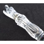 Clear Quartz Gemstone Angel Carved Healing Wand